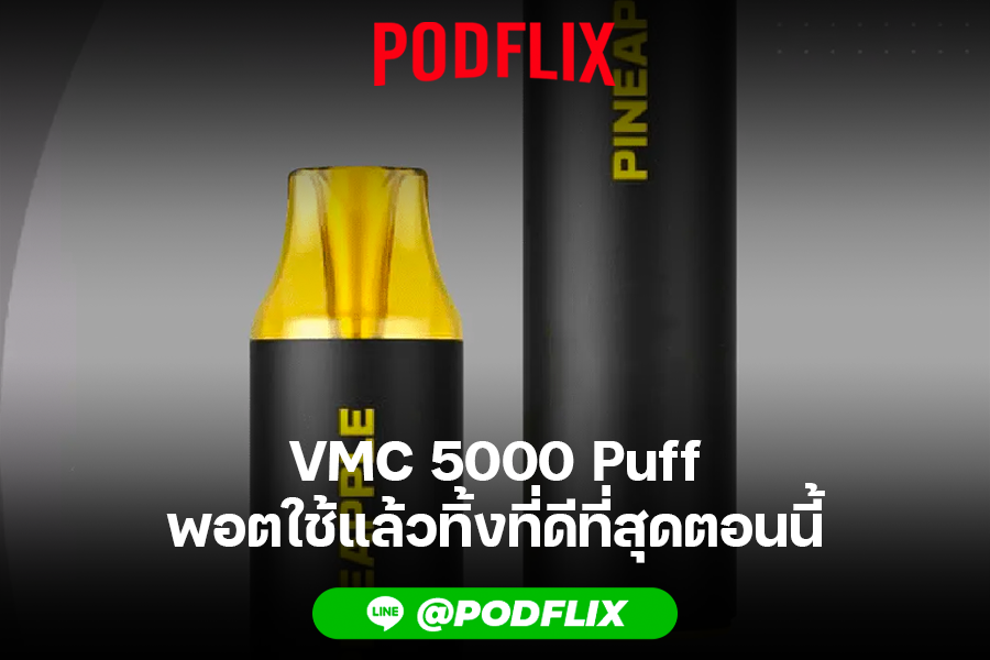 VMC 5000 Puff  พอตใช้แล้วทิ้งที่ดีที่สุดตอนนี้