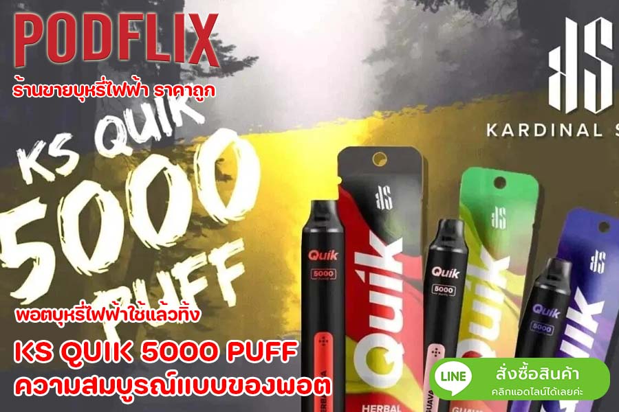 KS QUIK 5000 PUFF ความสมบูรณ์แบบของพอต